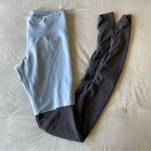 ALO YOGA Goddess Legging Womens Size Small Blue and Gray